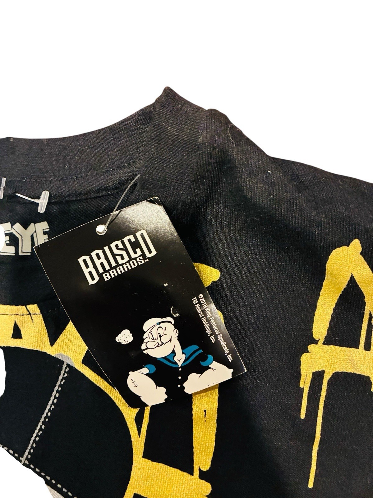Popeye Beast Graphic T-Shirt Gold Chains Watch Brisco Brands Medium NWT Street