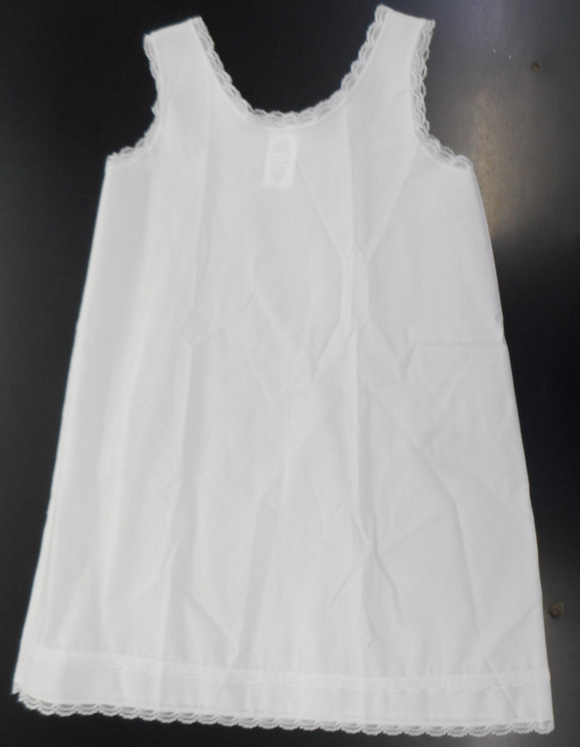 Infant-Toddler-Girls J.C. Collections White Cotton Slip Sizes 24 Months – 6