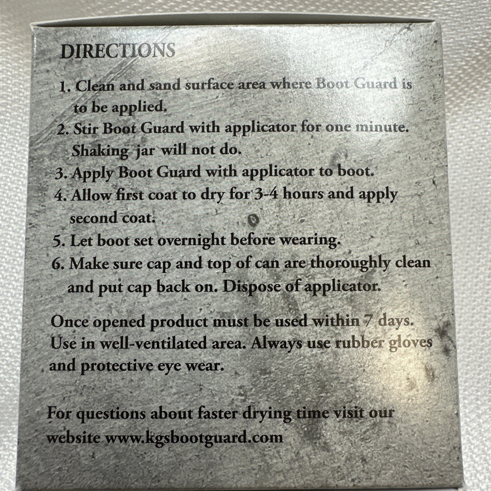 KG’S BOOT GUARD Leather Vinyl Brush-ON Toe Shoe Protector 2oz – BROWN