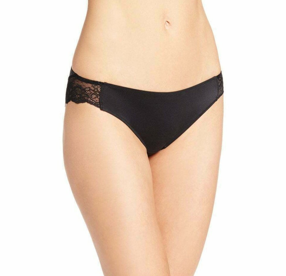 Maidenform Women’s Comfort Devotion Lace Back Tanga Underwear Black Small (5)