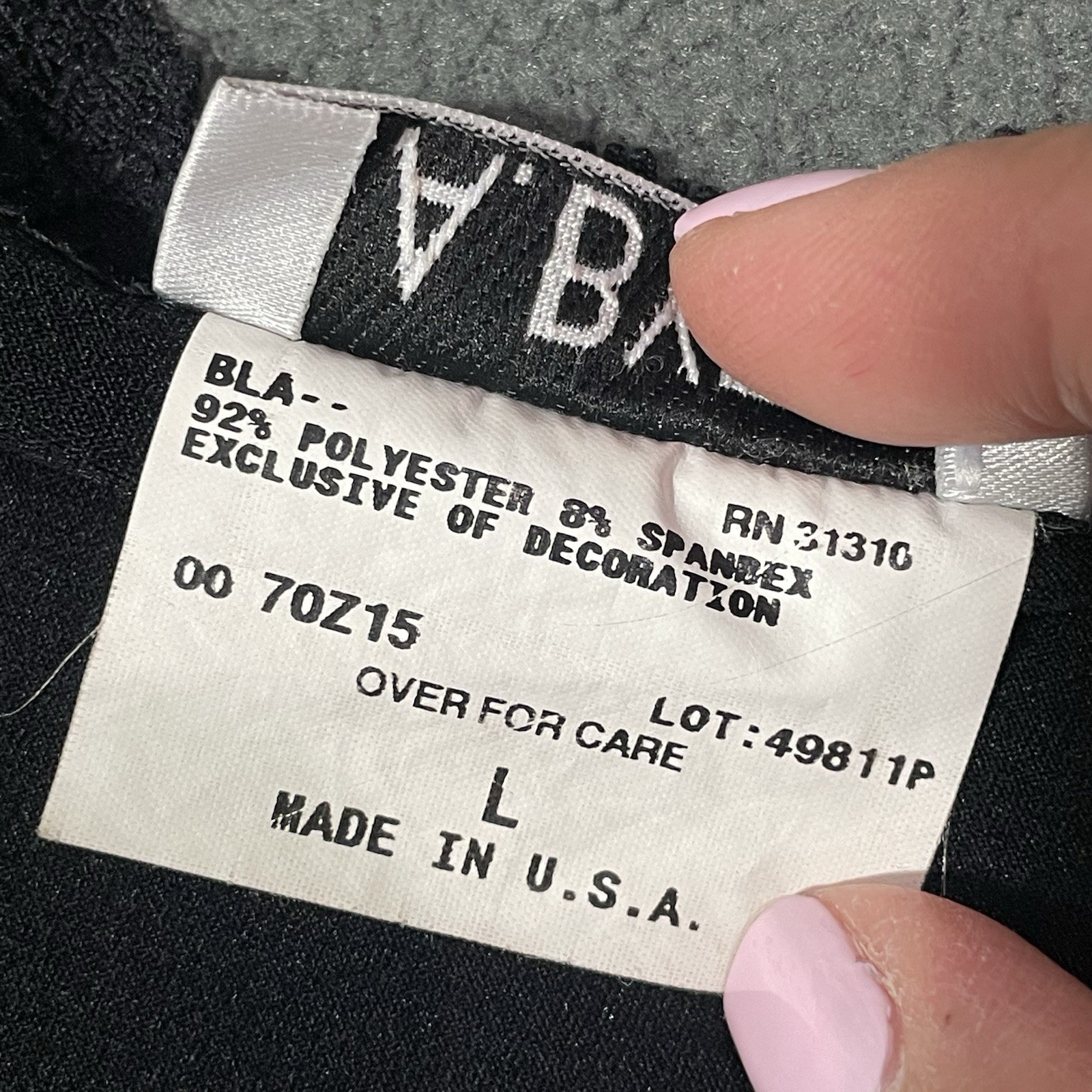 Y2K A. Buyer Women’s Size L Babydoll Black Stretch Top Whimsigoth Fairy Coquette