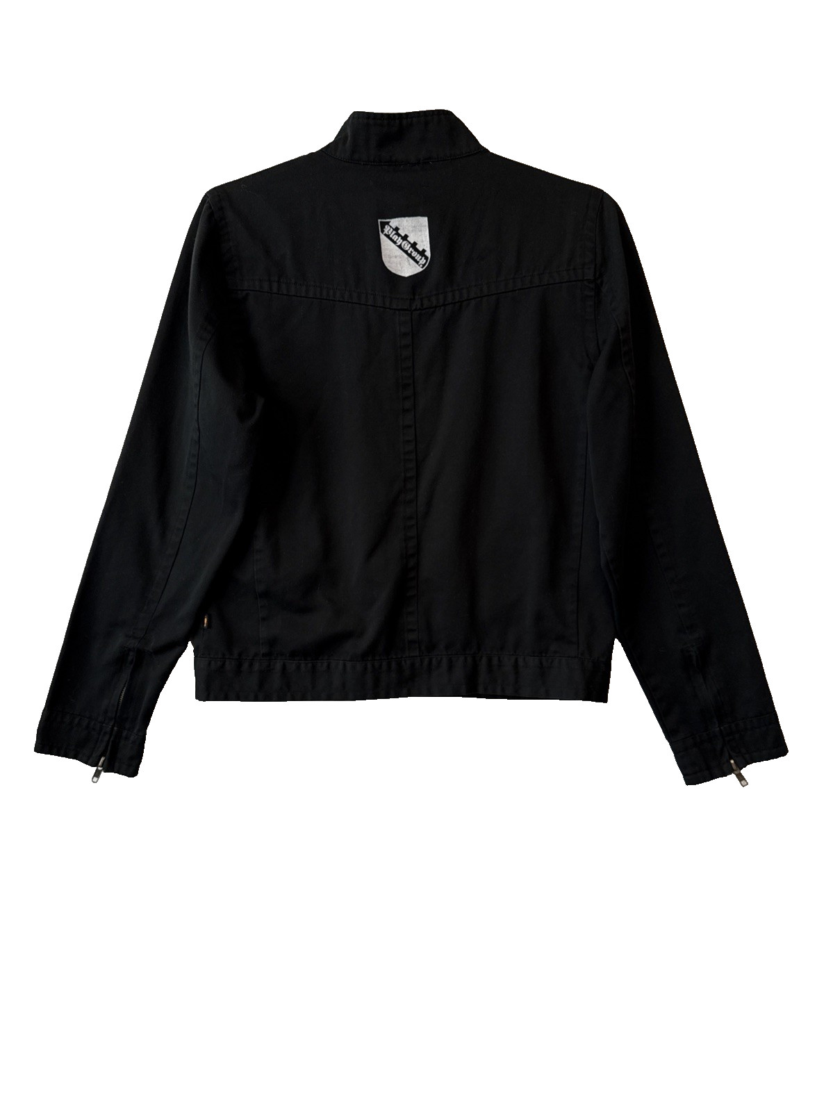 Playgroup By Ralyn Goth Punk Crest Mandarin Collar Full Zip Jacket M Streetwear