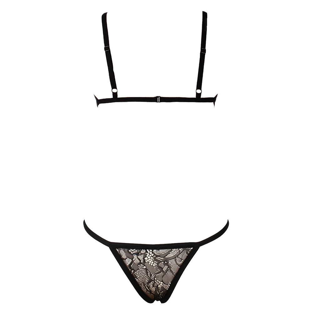 Women’s Fashion Lingerie Set: Solid Color Bra + Panty with Regular Length Fit