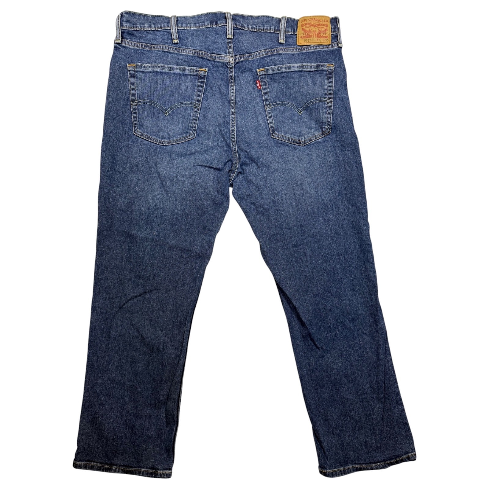 Levi’s 559 Navy Blue Straight Leg Relaxed Fit Zip Fly Men’s Jeans Size 40W 29L