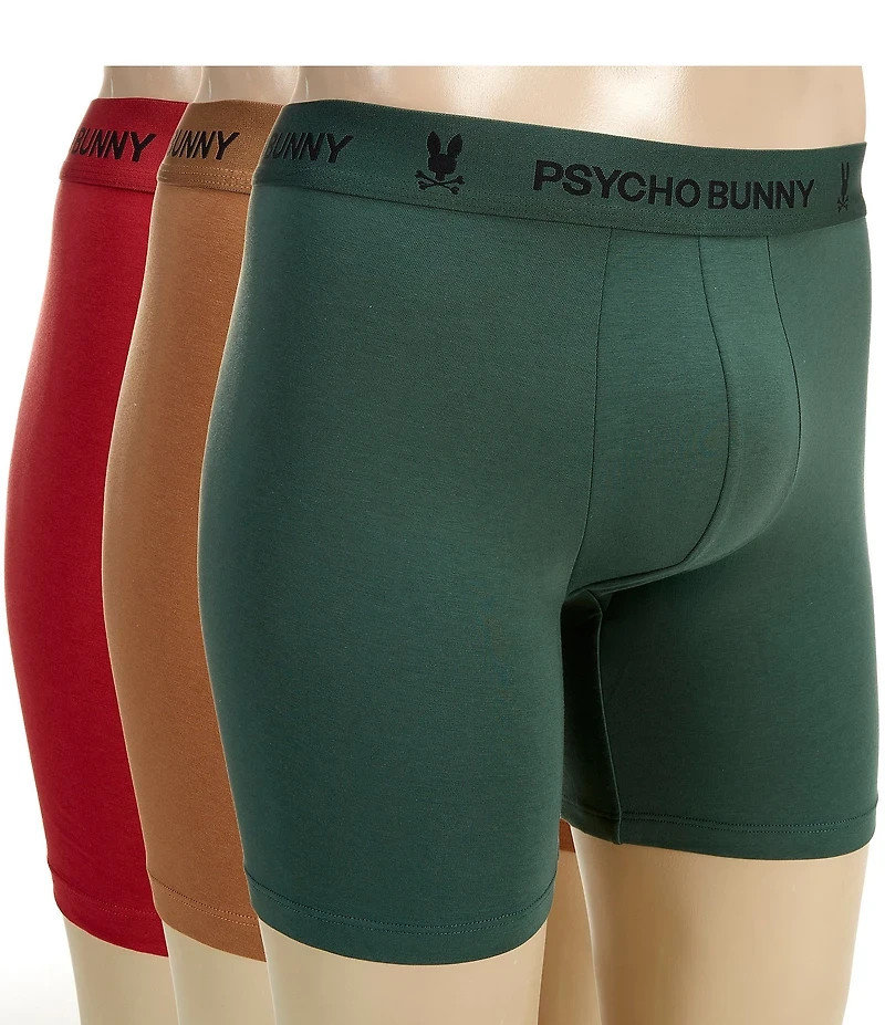 3-Pack New Psycho Bunny Men’s 5.5″ Boxer Briefs Trunks Underwear w/Gift Box