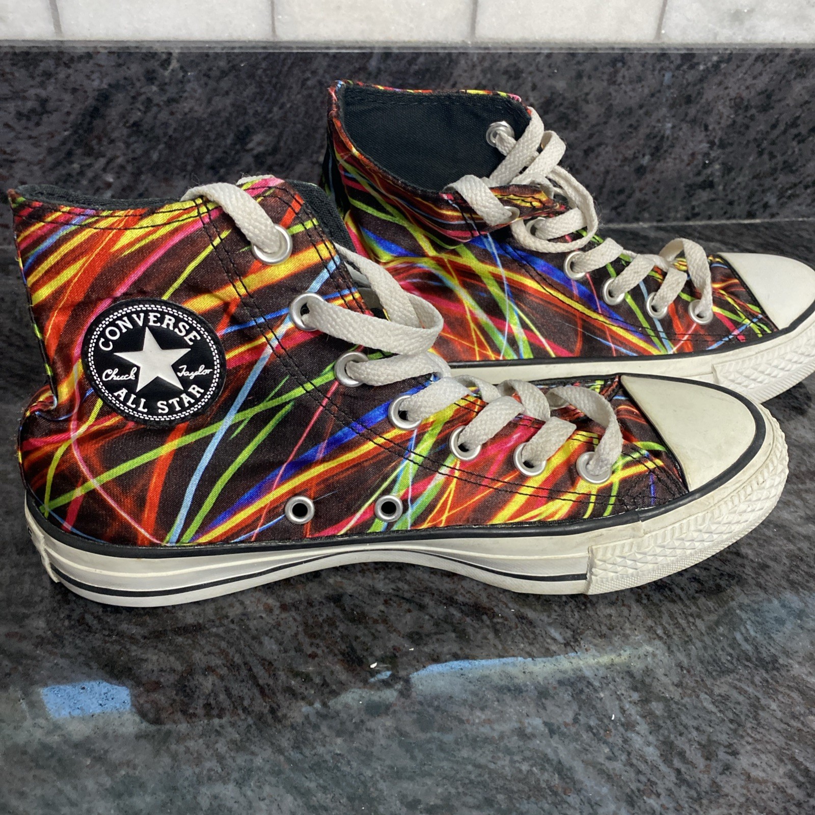 Converse Chuck Taylor Neon Lights Sneakers Men 4 Women 6 High Top Shoes