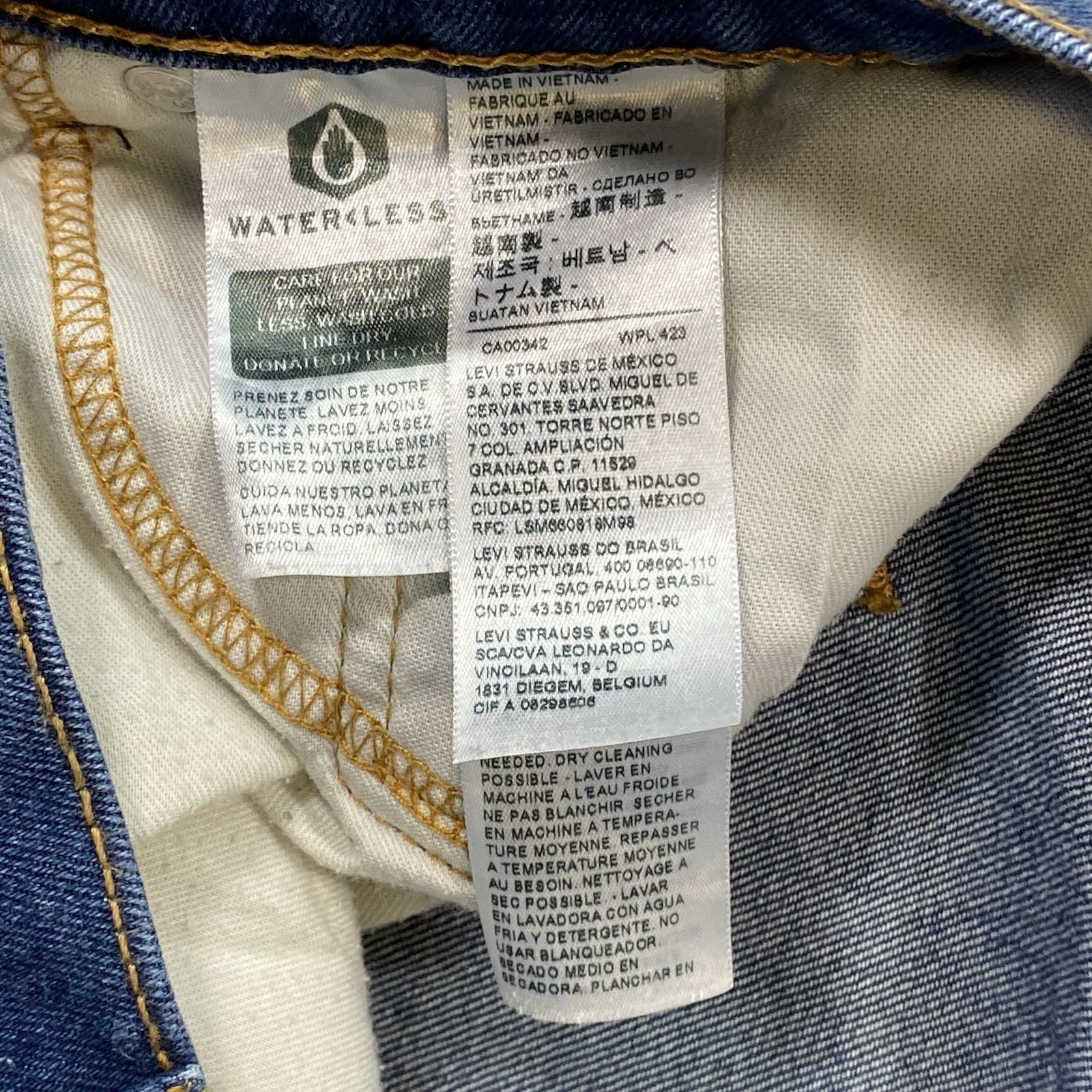Levi’s 511 All Seasons Tech Regular Medium Washed Blue Jeans Men’s 36×29 Denim