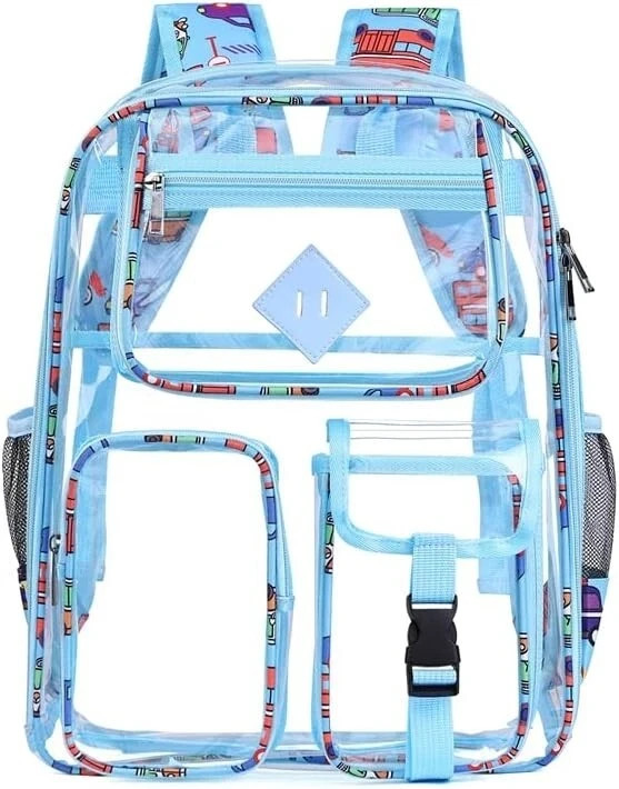 Clear Backpack Heavy Duty Transparent Backpacks Stadium Approved Women Men Kids