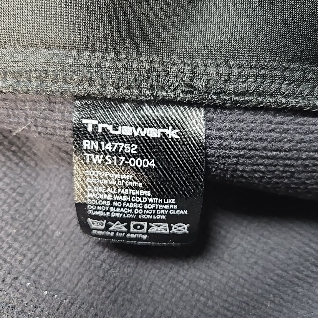 Truewerk Jacket Mens Small Black Water Repellent Softshell Full Zip Work Utility