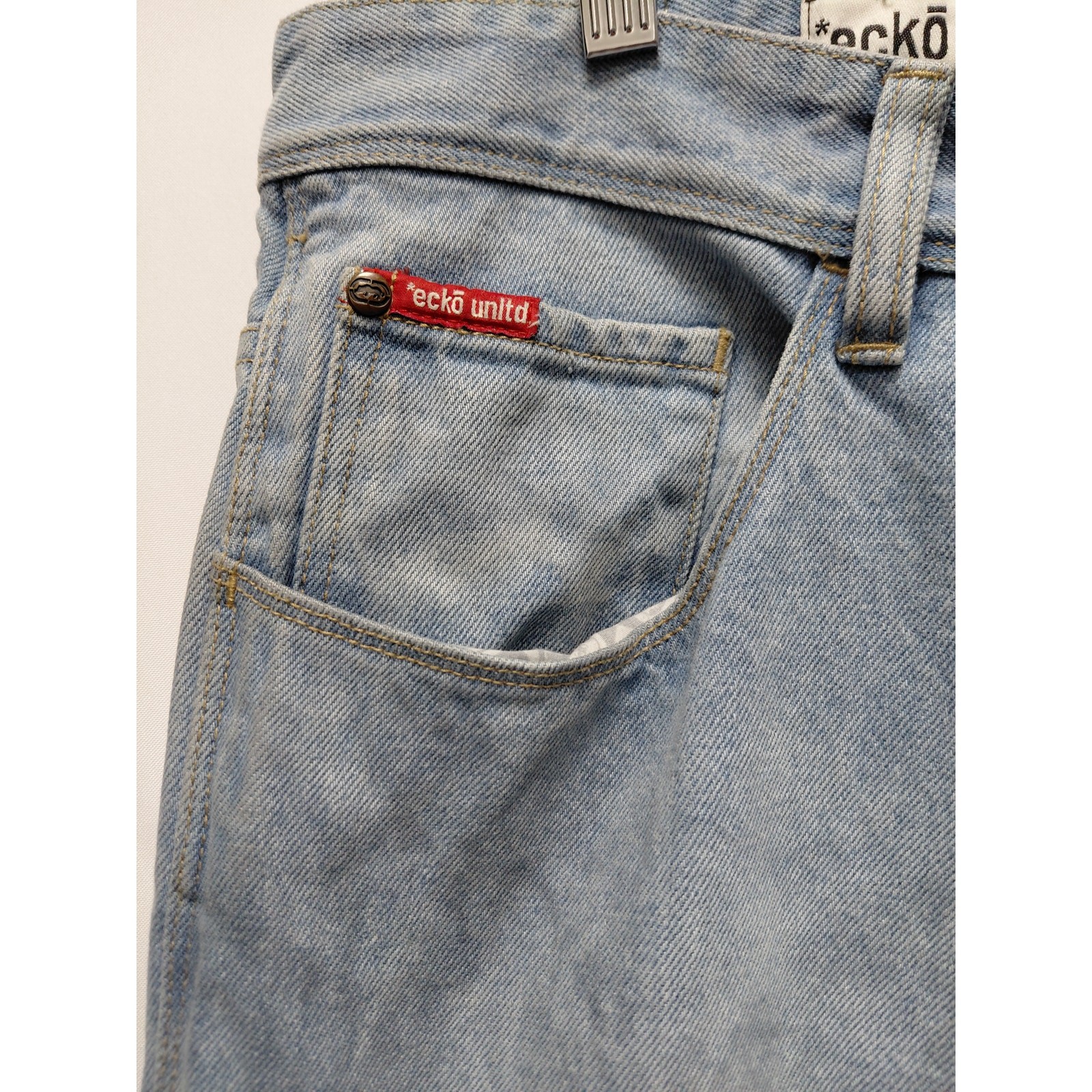 Ecko Unlimited Denim Jeans Light Wash Mid (10-12 in) Relaxed Men Size 34