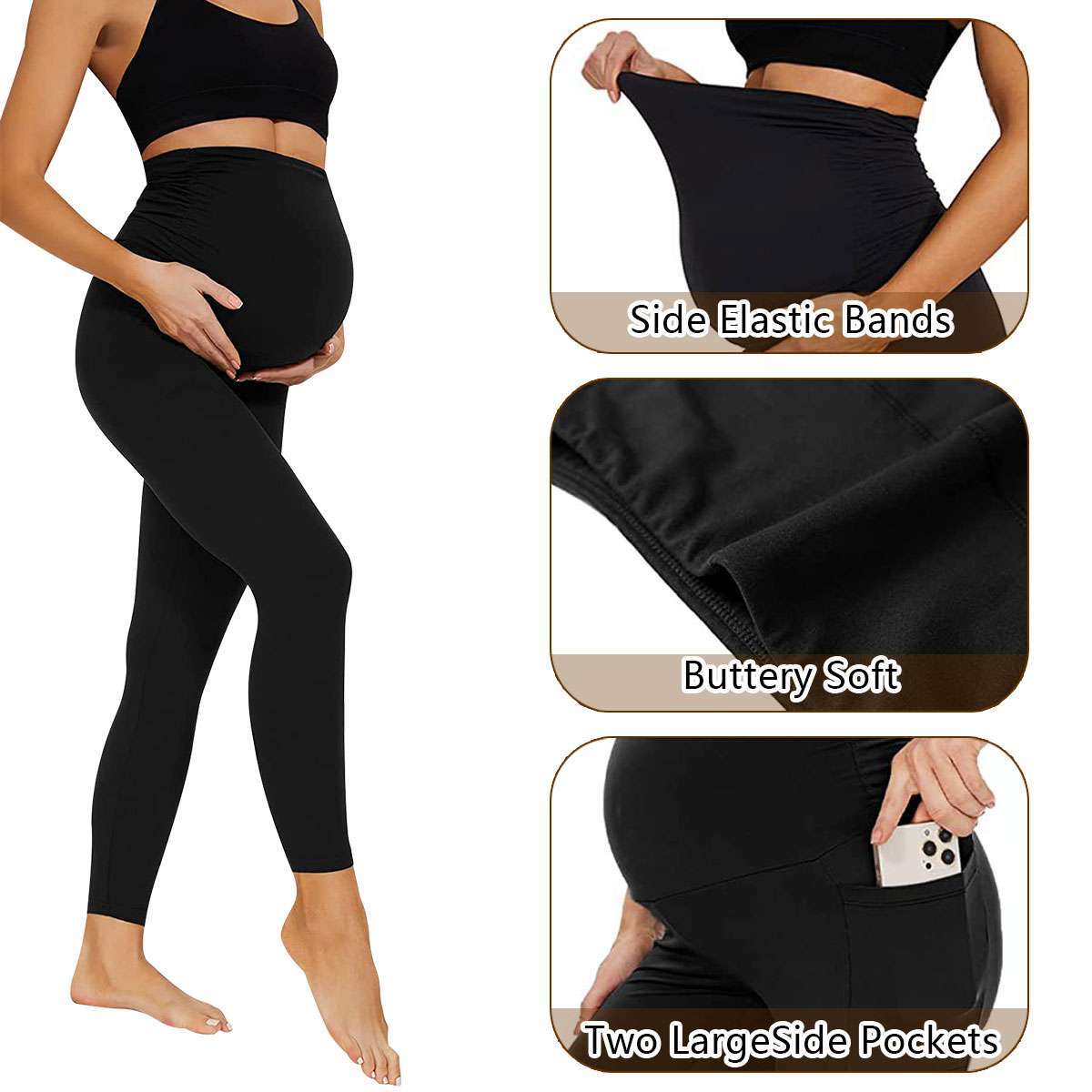 Maternity Leggings High Waist Belly Support Leggins For Women Pregnancy Pants