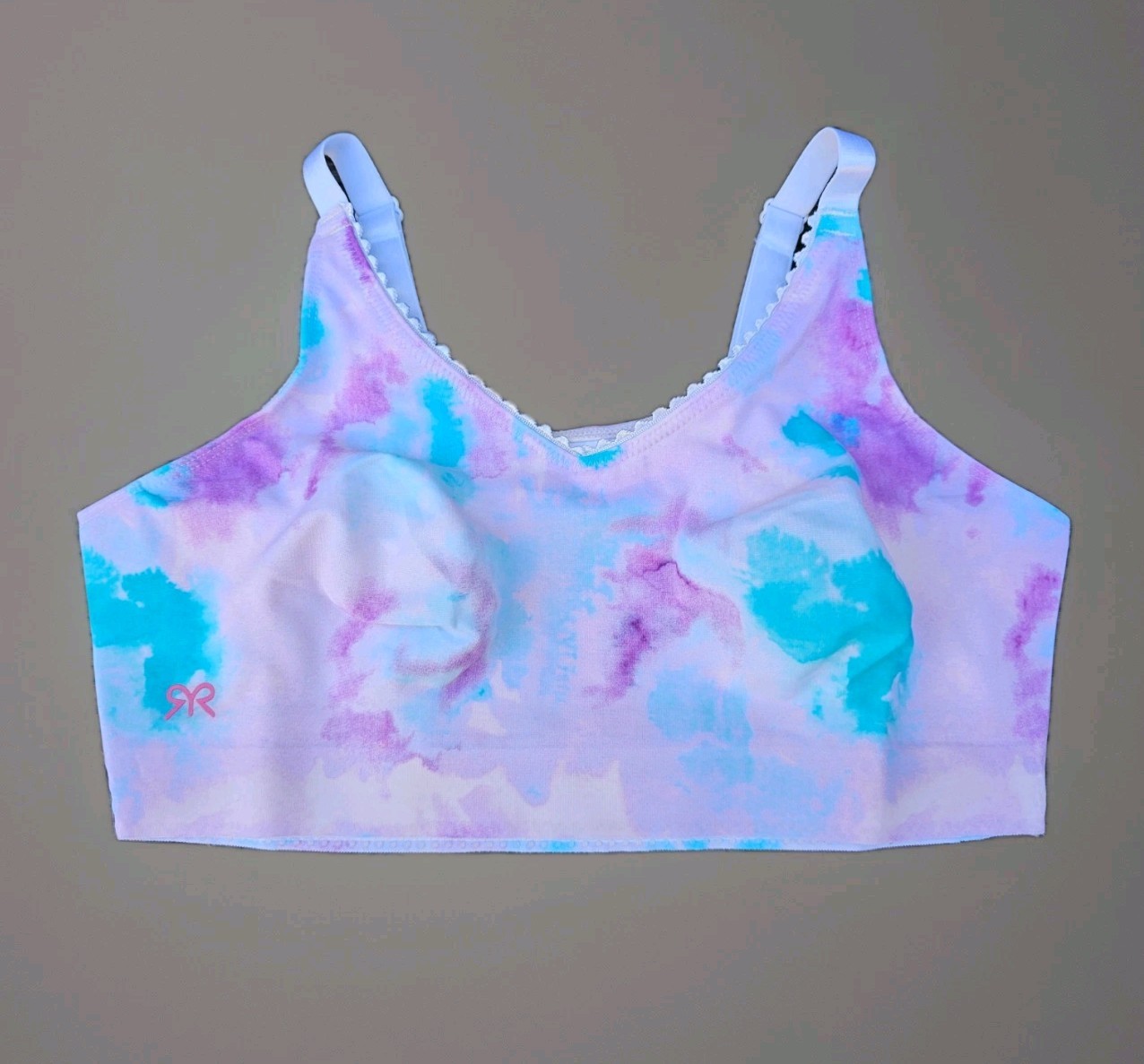 Ruby Ribbon Tie Dye Heritage Demiette Size 34 Style 1799 Bralette Sports Bra