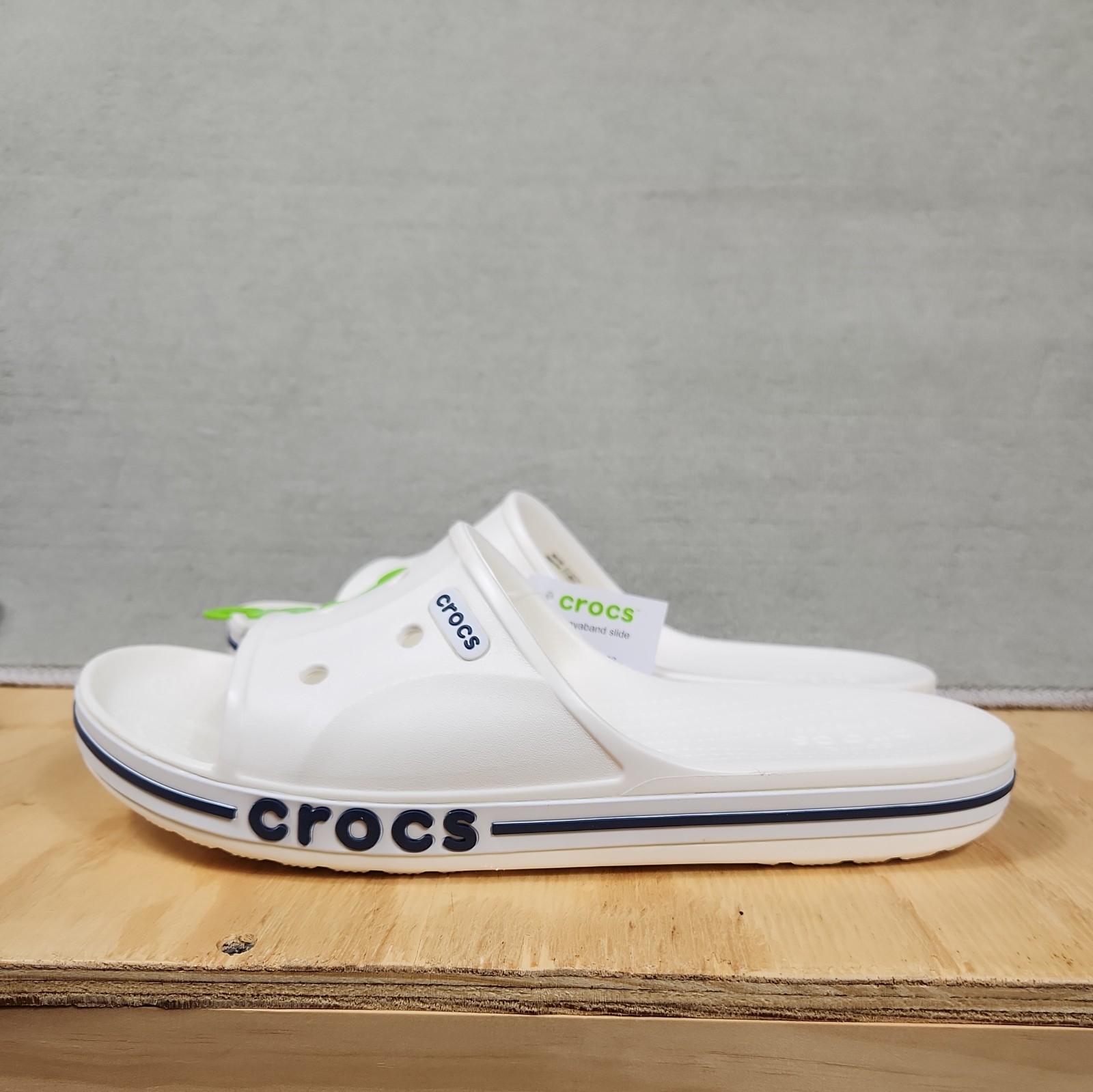 CROCS Bayaband Slide Sandals White Unisex M 10 W 12New!