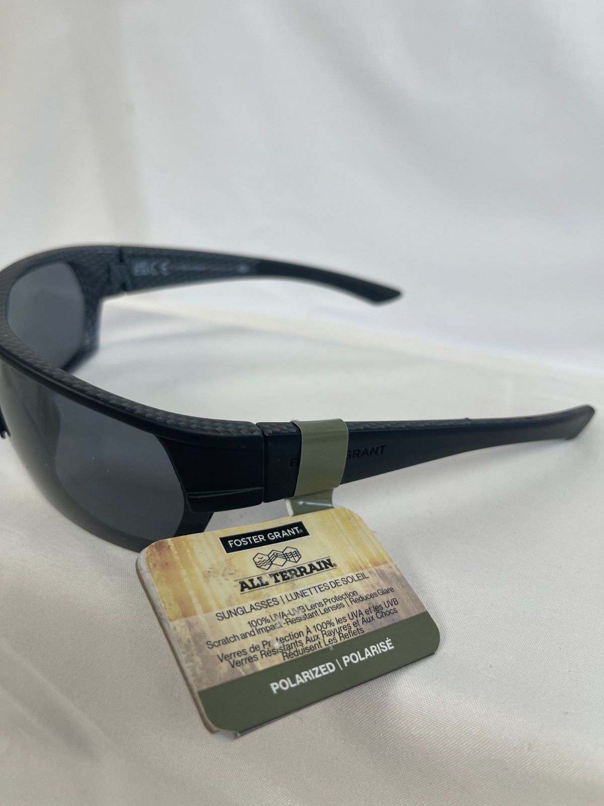 Foster Grant All Terrain Sunglasses AT 2115 009 Black Wrap Frames