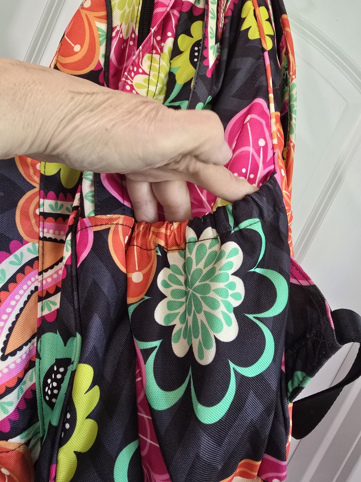 Vera Bradley Bouquet Book Bag Large Backpack Bright Floral Work School Travel