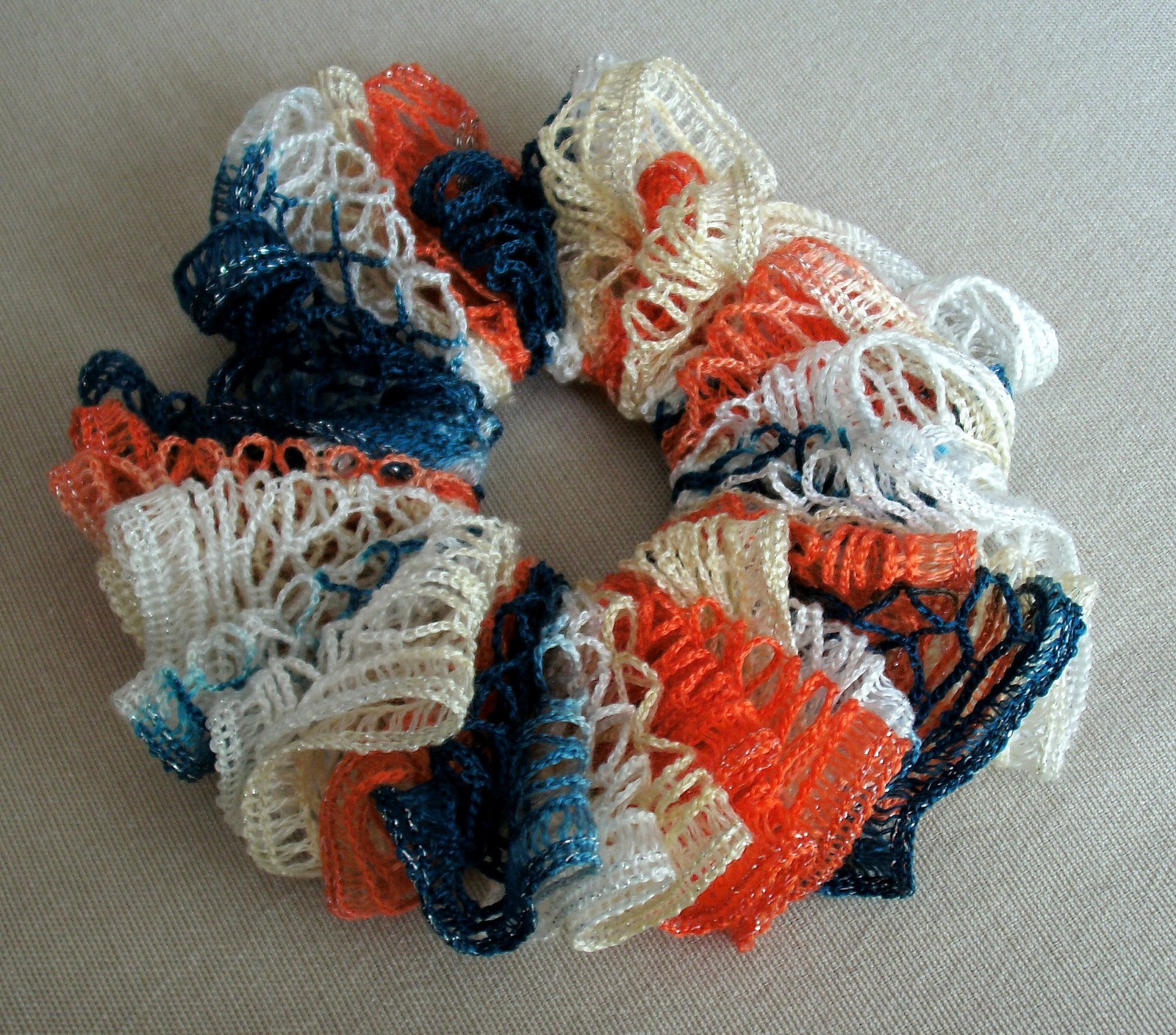 Crocheted Hair Scrunchies Elastic Hair Bands Ponytail/Bun Holders Buyer’s Choice