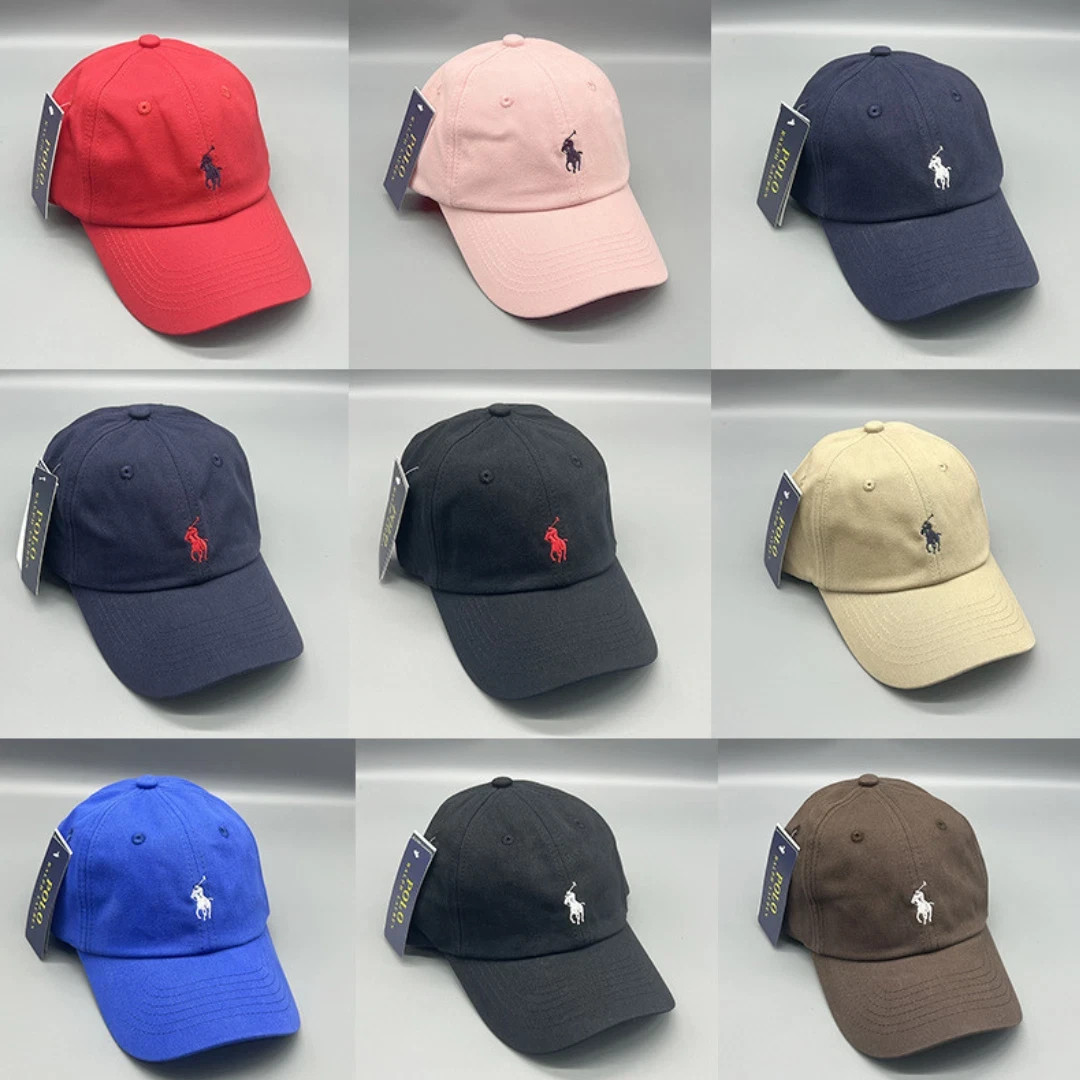 PoloRalphLauren Men’s Baseball Cap Adjustable Chino Cotton Hat NWT Multi-Color