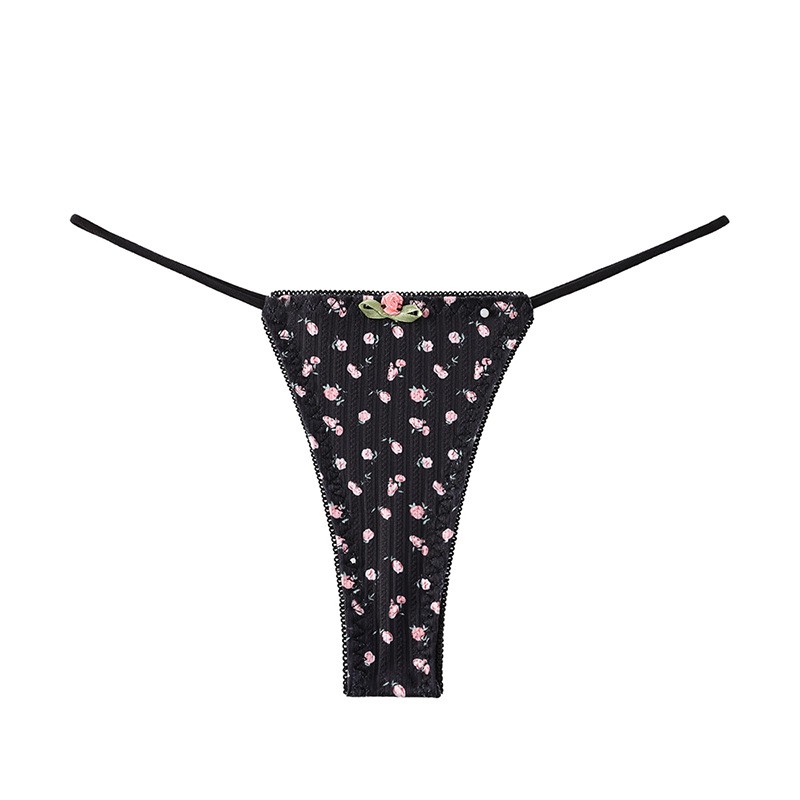 3 Pack Lot Sexy Womens Floral G string Thong Panties Underwear Lingeries Briefs