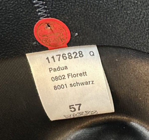 VINTAGE MAYSER CLASSIC Hutmacher Seit 1800 FEDORA BLACK GERMANY SIZE 57 – PREOWN