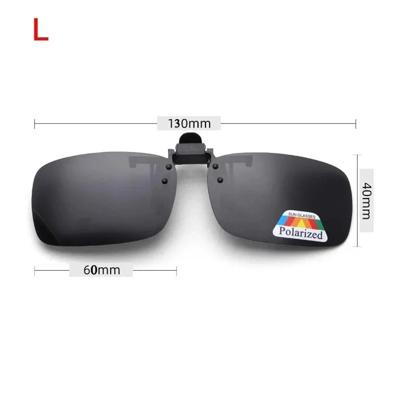 4 Color Grey Lenses Polarized Sunglasses Clip on Flip up UV 380 Driving Fishing