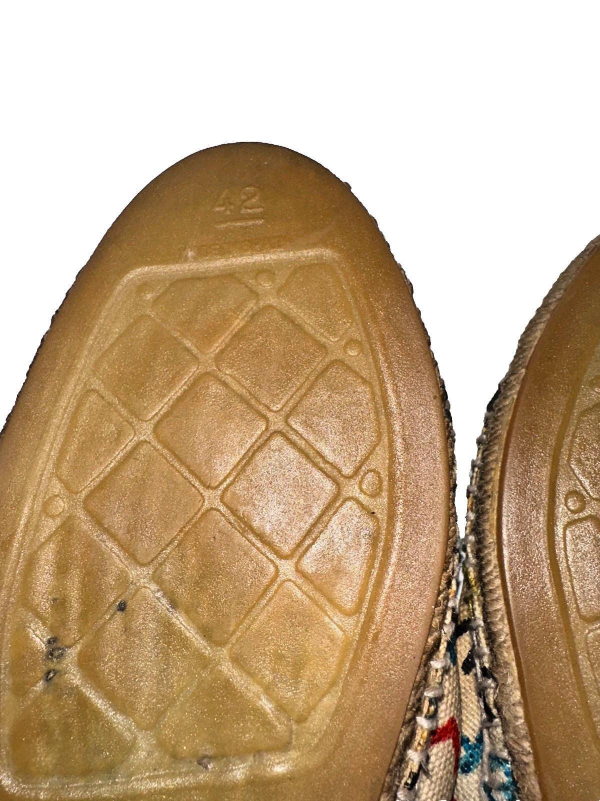 Chanel Espadrilles Logo Graffiti Multicolored Flats Size 42