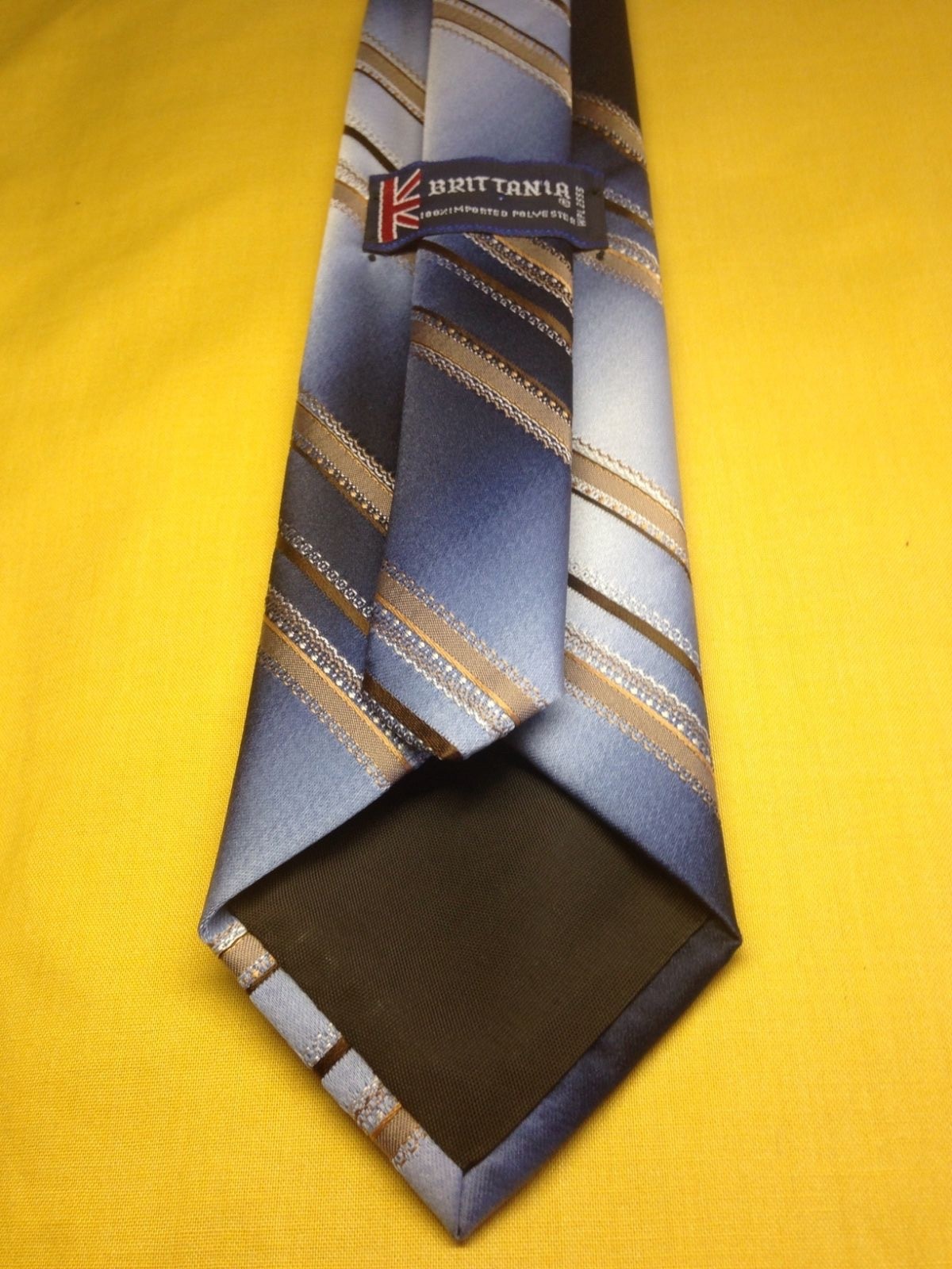 Men’s Brittania NeckTie Multi-Color Striped 3″ Wide Classic (57in-60in) Long