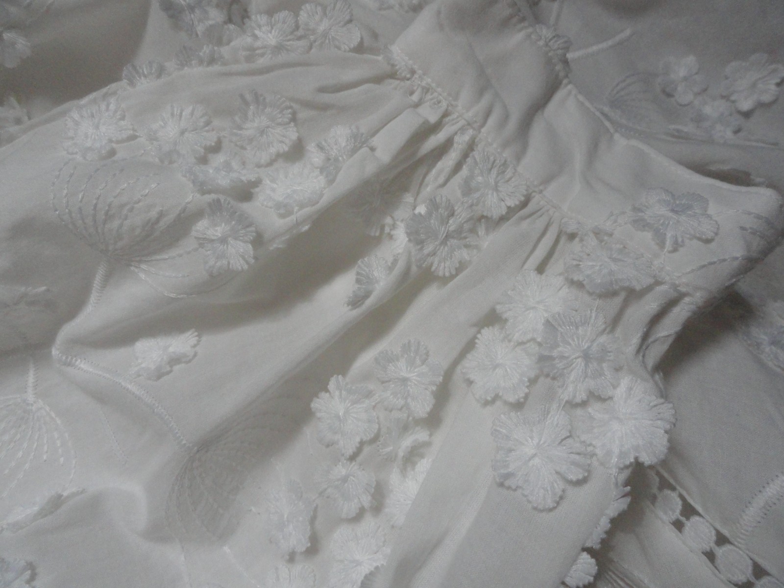 NEXT 100% COTTON WHITE EMBROIDERED BLOUSE SHIRT WOMEN’s Size 18 Eu46 NWOT FLOWER