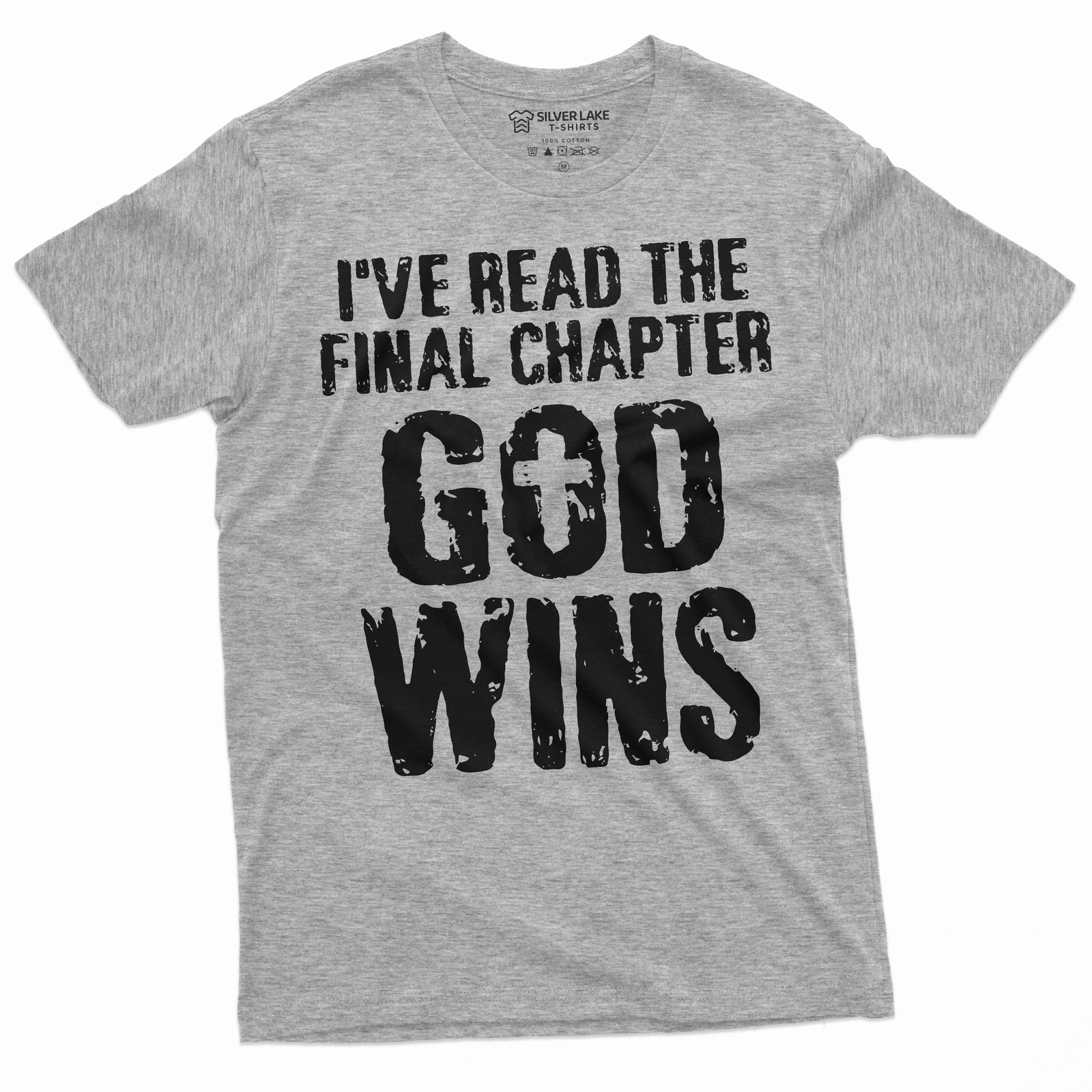 Jesus Christ T-shirt Bible Verse Church Religion Christian Tee God Wins Shirt