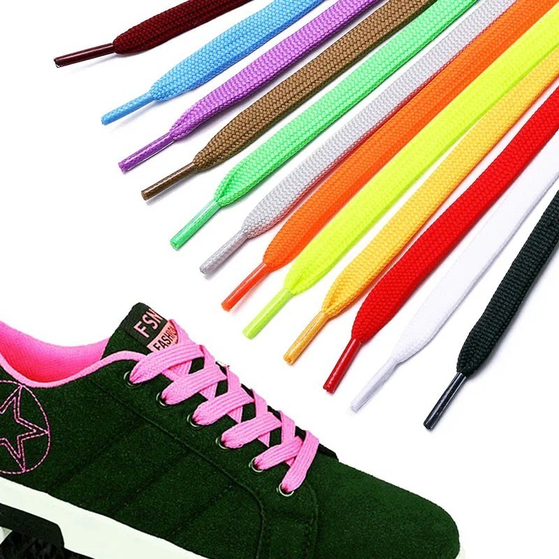 Fat Shoelaces Thick Flat 3/4″ Wide Shoelaces Solid Color for All Shoe Types
