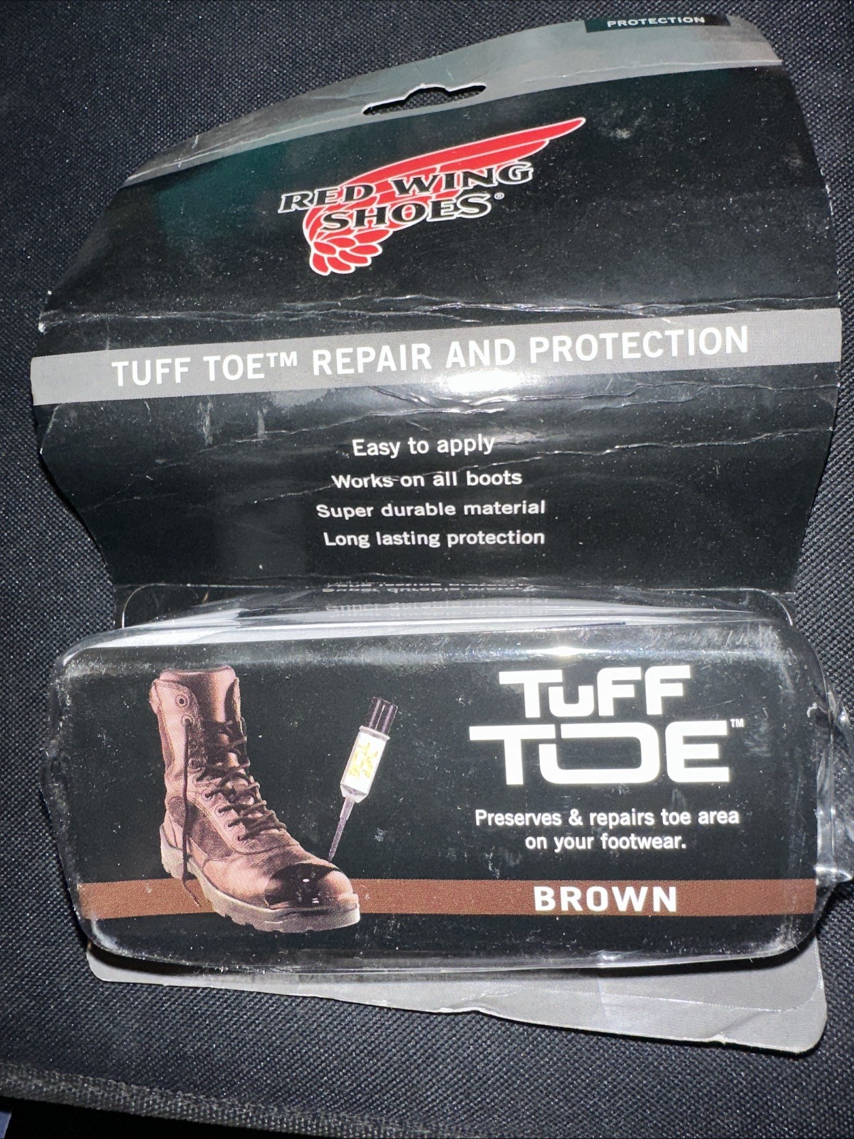 Red Wing Tuff Toe Boot Repair & Protection Kit in Brown, NEW Sealed NOS USA