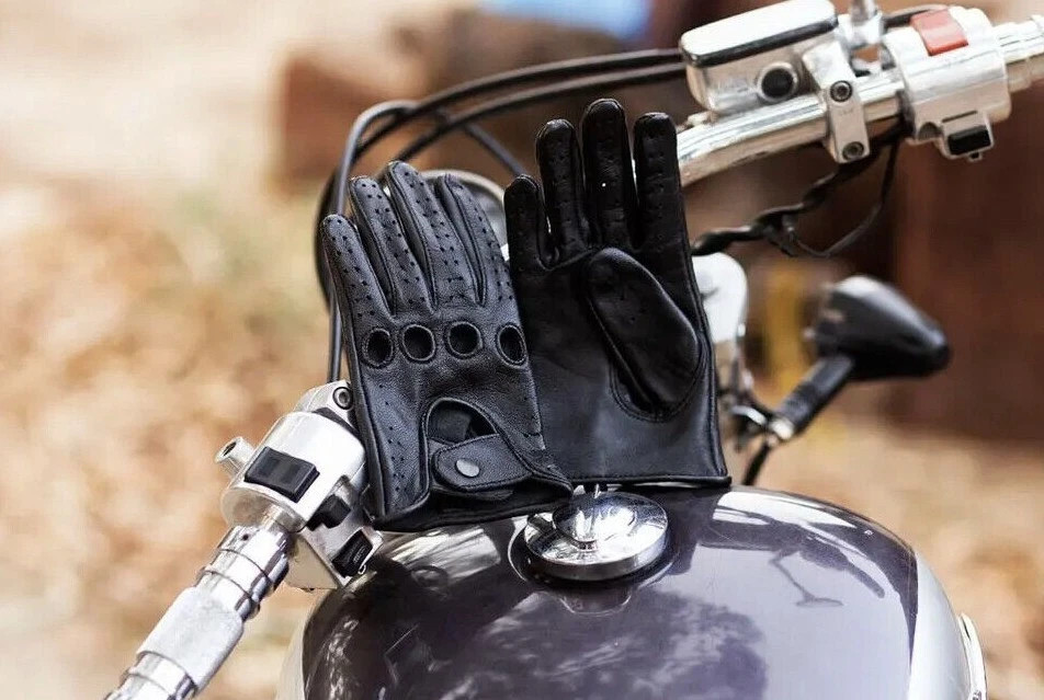 MEN’S GENUINE TOP QUALITY LEATHER DRIVING GLOVES SWIFT WEARS