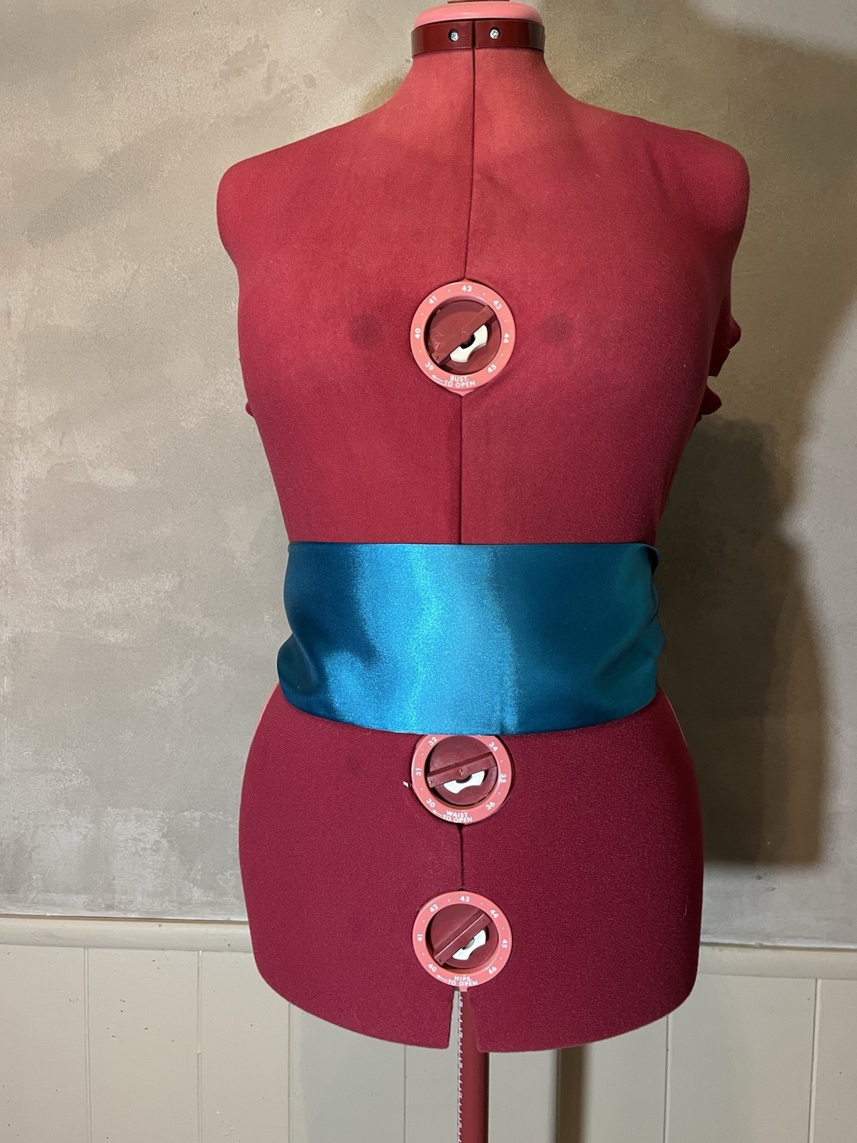 Teal Sash / Scarf / Belt / Accent / Accessory In Satin Fabric ships from US