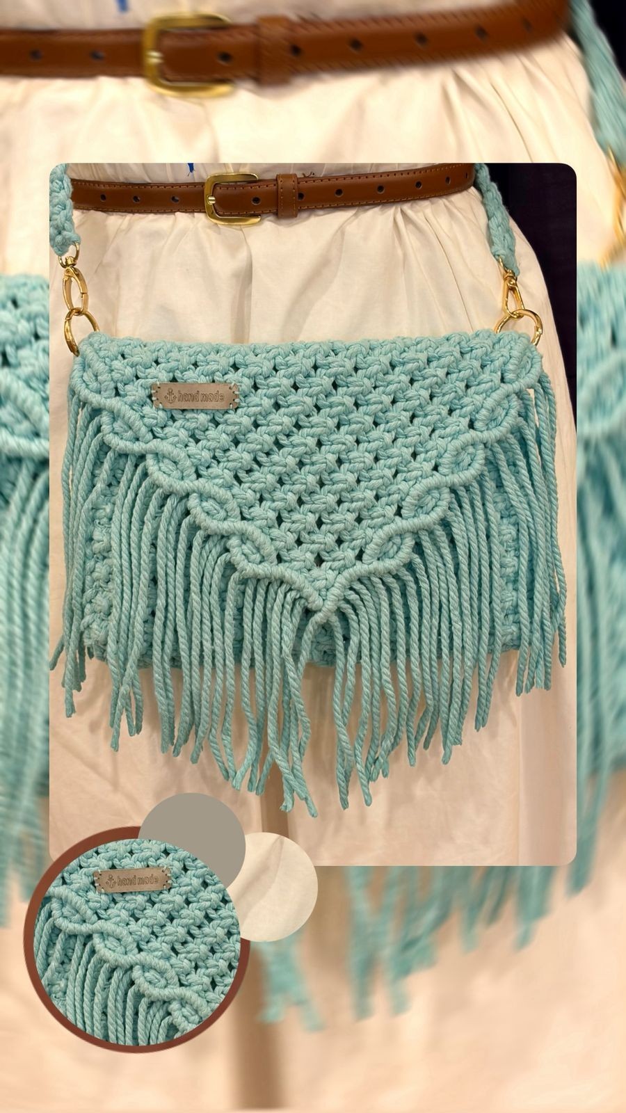 Handmade bag. Note: Shipping takes 14–21 days.