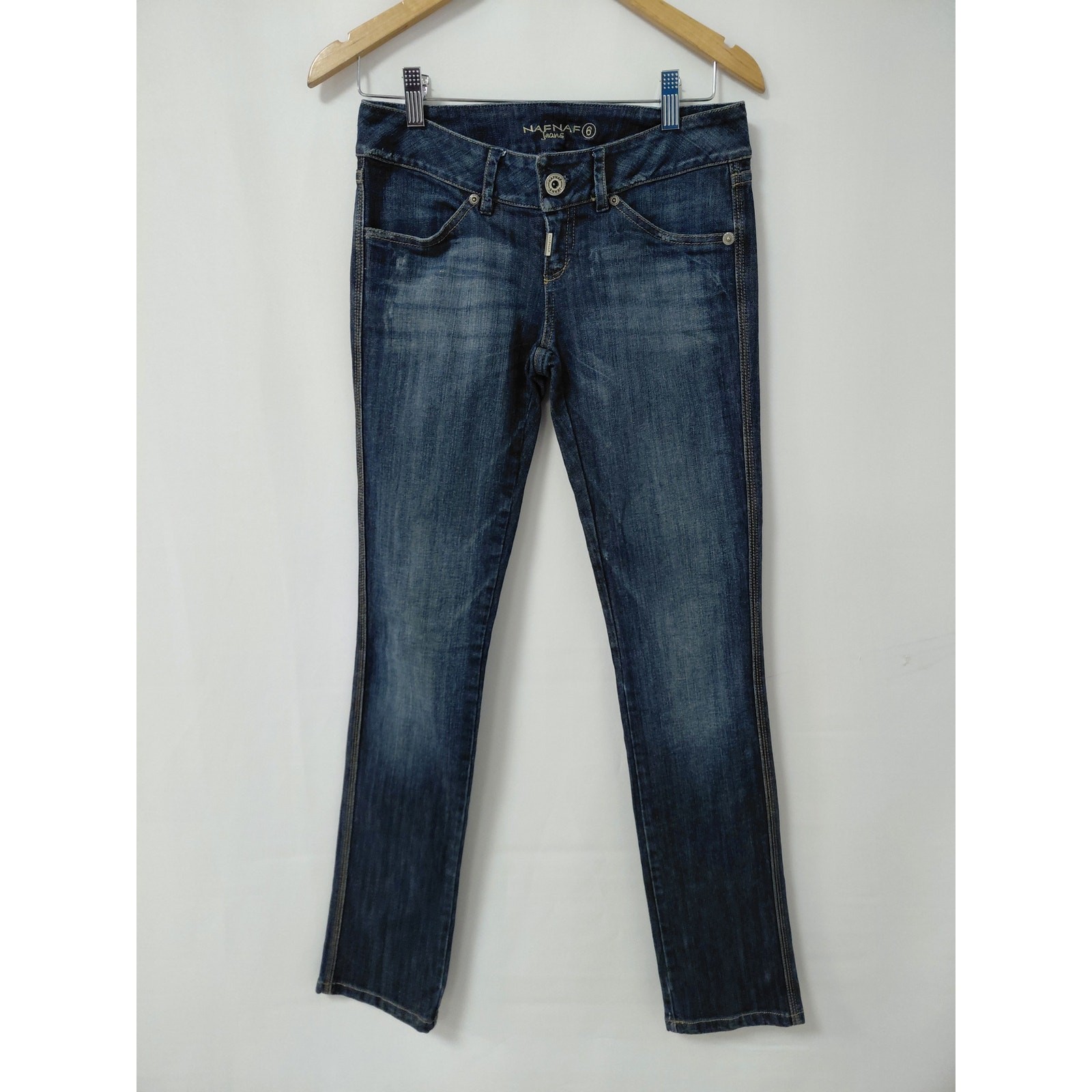 NAF NAF Jeans Blue Denim Mid (10-12 in) Regular Women Size 6