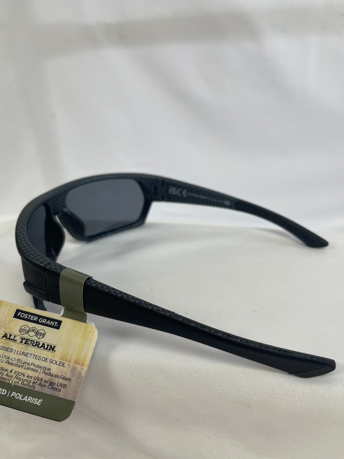 Foster Grant All Terrain Sunglasses AT 2115 009 Black Wrap Frames