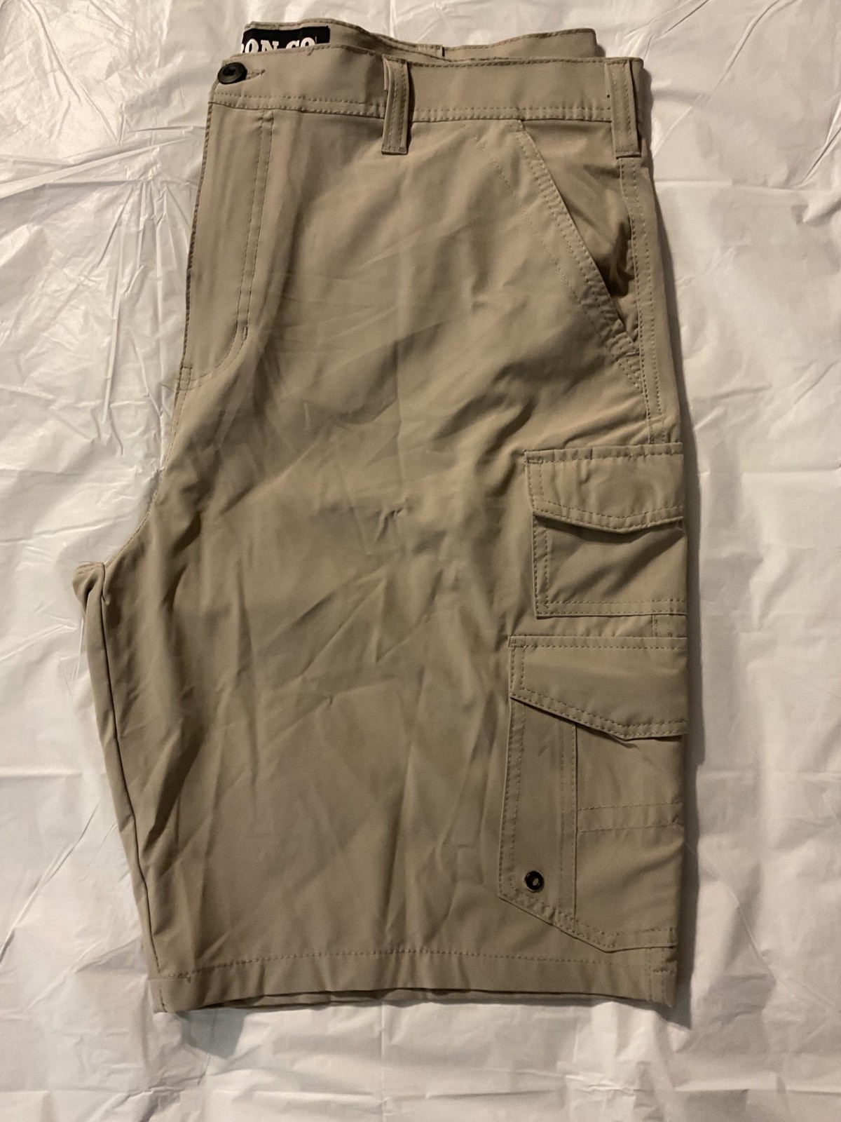 Iron Co Mens Cargo Performance Shorts Size 40 Khaki