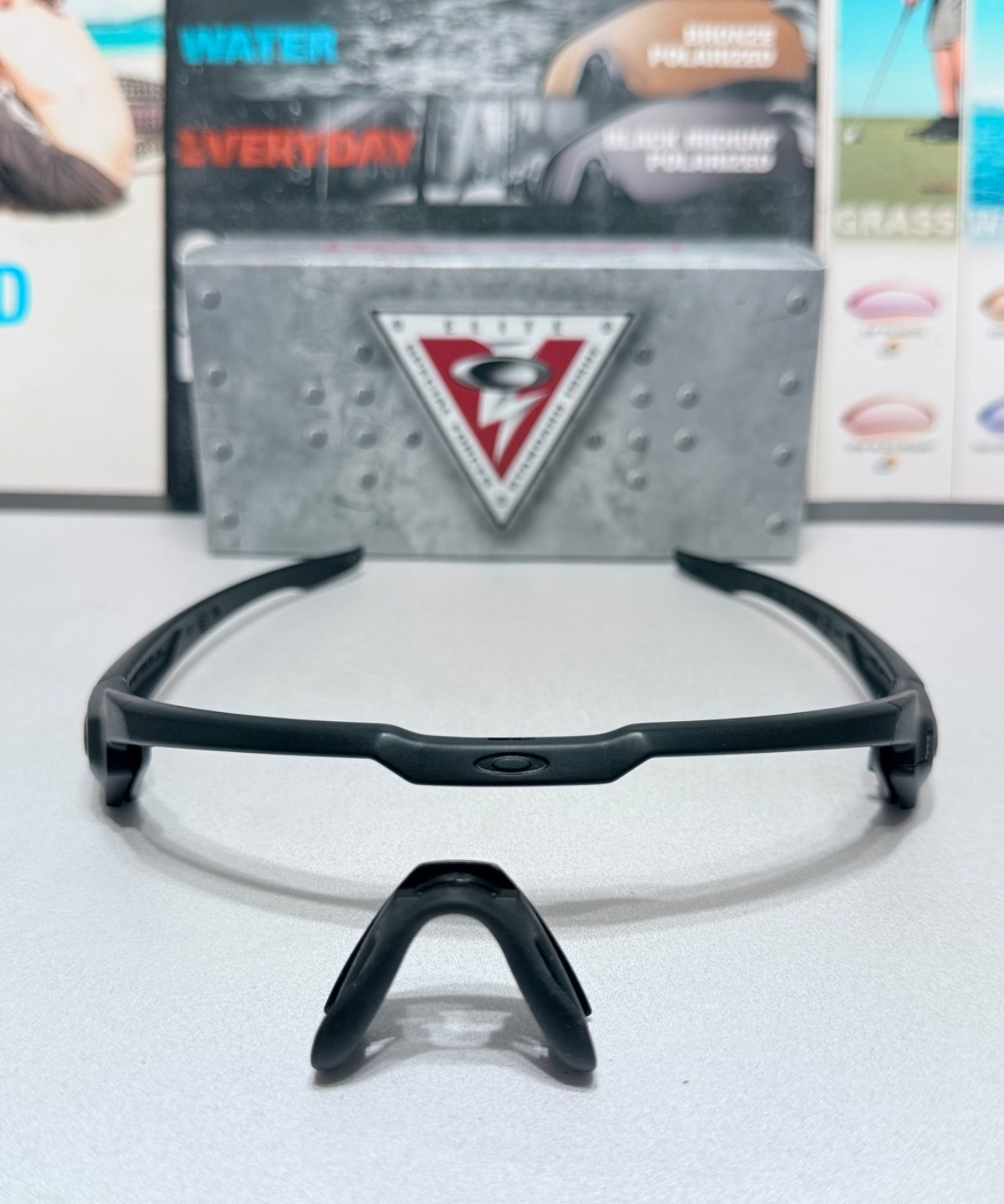 Oakley SI M Frame Alpha Matte Black Frame & Nose piece / SKU# 9206 132mm NIB