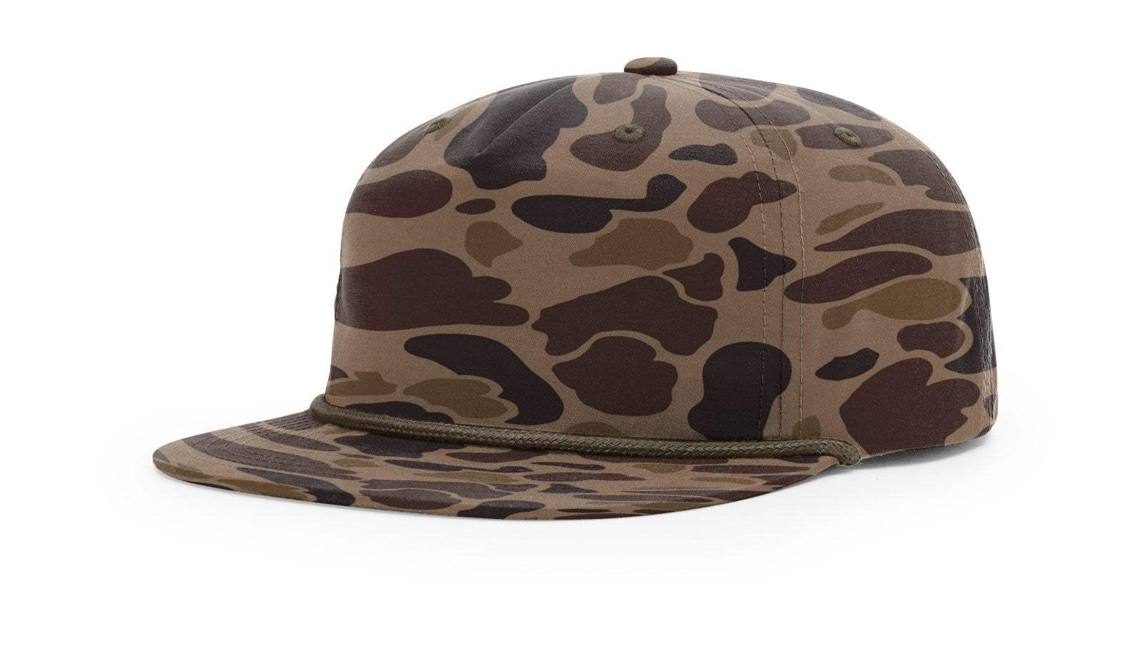 Richardson 256P Camo Umpqua Rope Hat Snapback Five-Panel Baseball Cap