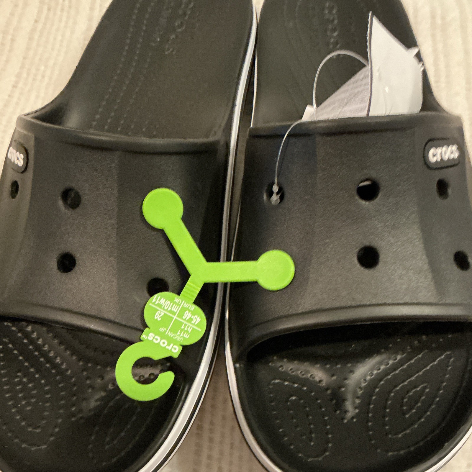 Crocs Bayaband Slide Men’s Sandals Black/White US 11M EU 45-46 205392-066