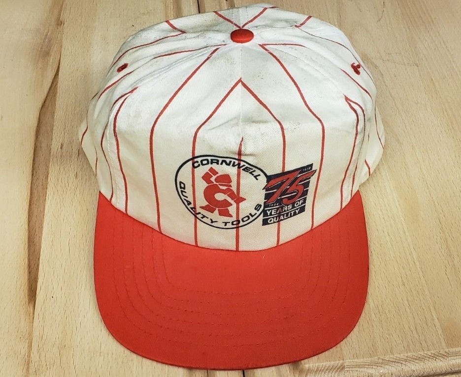 VTG Cornwell Quality Tools USA Snap Back Baseball Cap Hat – Heavy Wear 75th