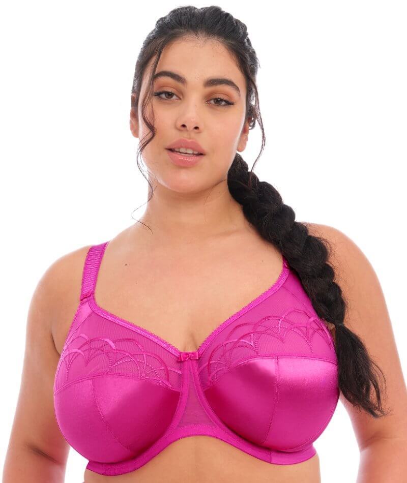 Elomi Cate UW Full Cup Banded Bra #4030 UK Sizes DD thru JJ Camelia Pink NWT $59