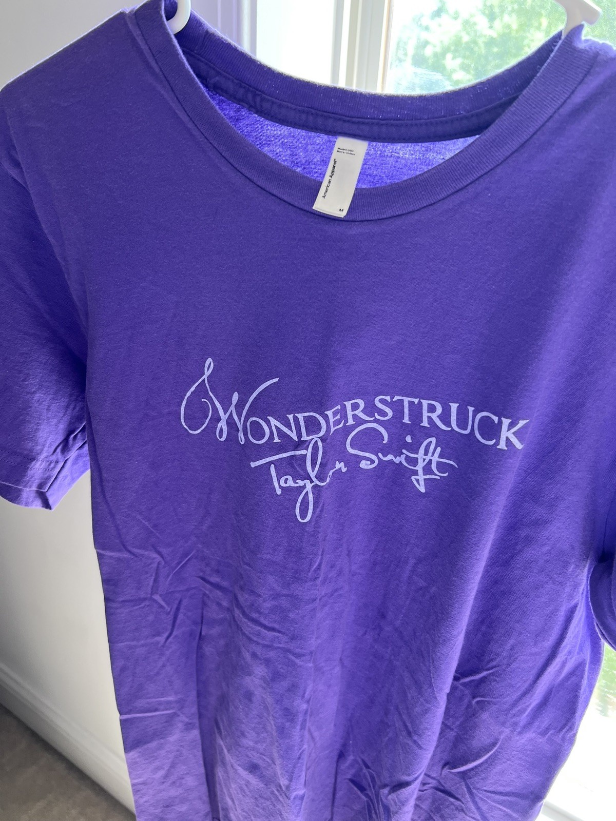 Taylor Swift Wonderstruck Shirt Womens Medium Purple Promo Swifty Y2K