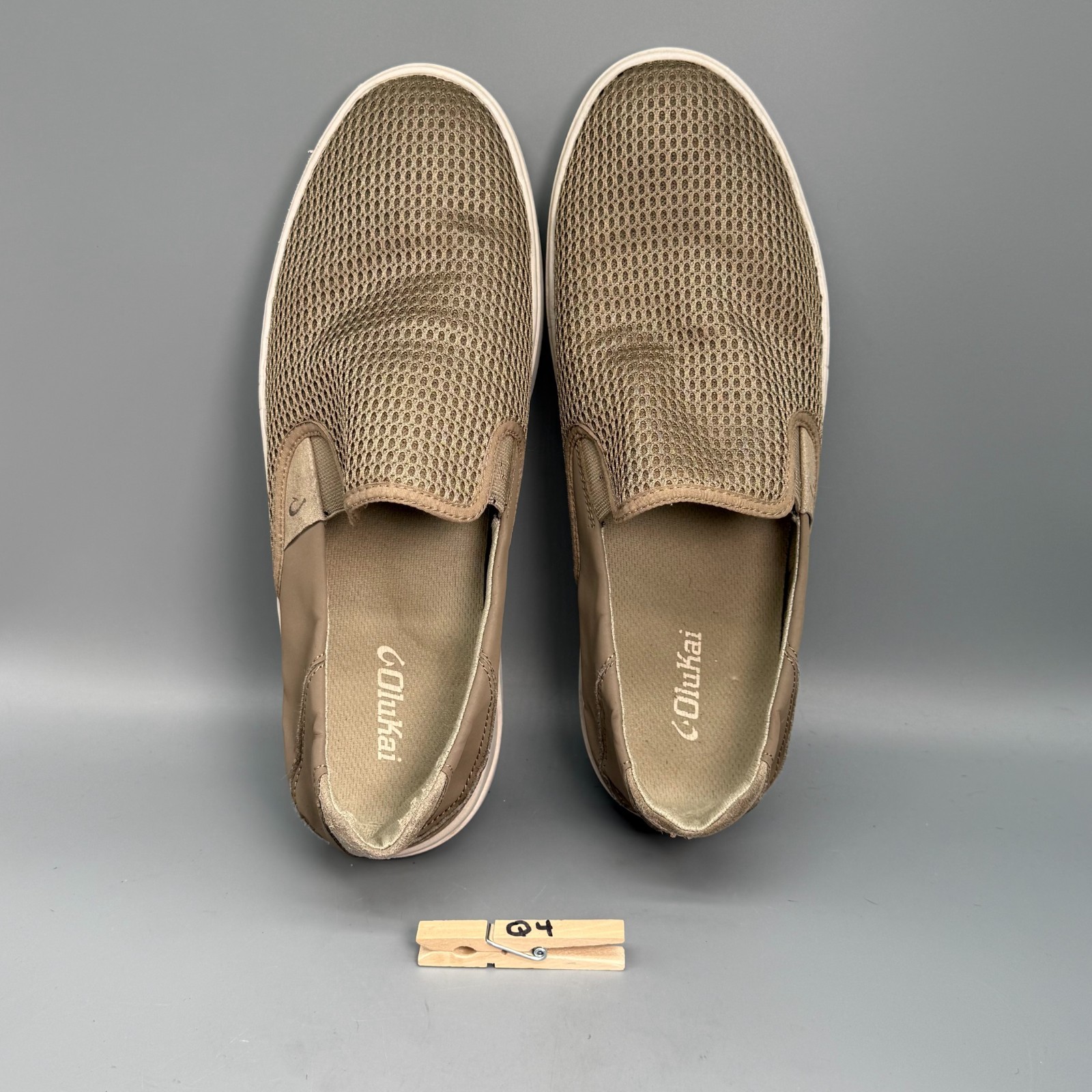 Olukai Lae‘ahi Mens 12 Clay Brown Breathable Lightweight Slip-On Casual Sneakers