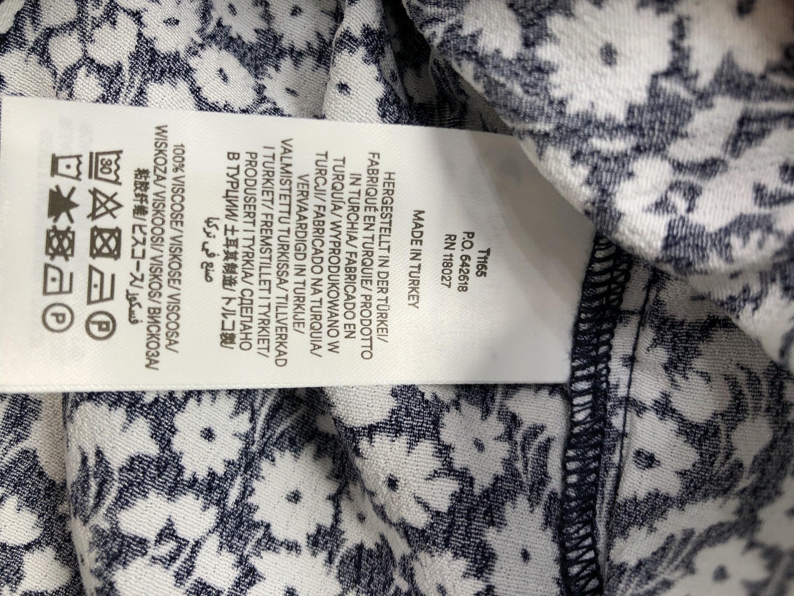 Boden Blouse Womens 10 Blue Square Neck Long Puff Sleeve Floral Cropped NWT