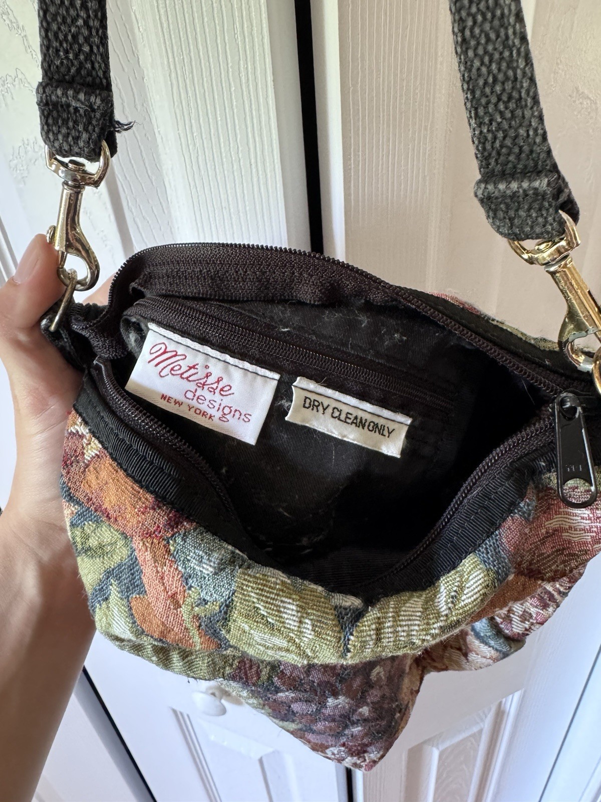 Vintage Melissa Designs Floral Crossbody Bag