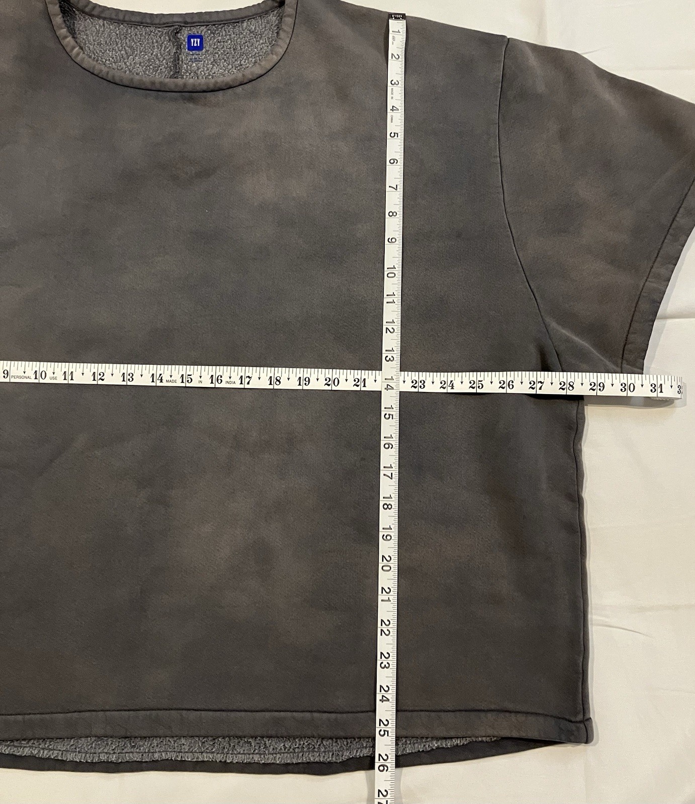 Yeezy x GAP mensz M Yoke Fleece Tshirt “Pavement” FW21 ***RP$200***