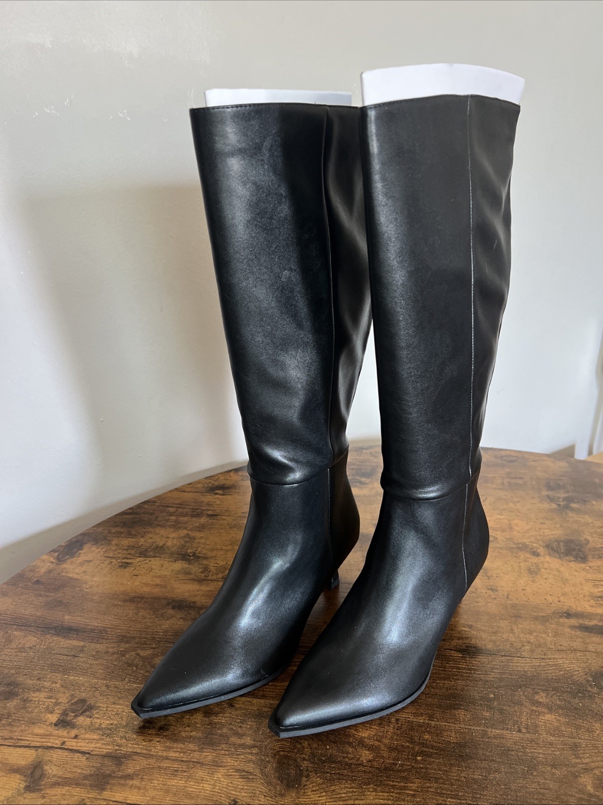 Madden NYC W MNYC Kitten Boot WC Comfort Foam Insole Extended Calf Black Size 9