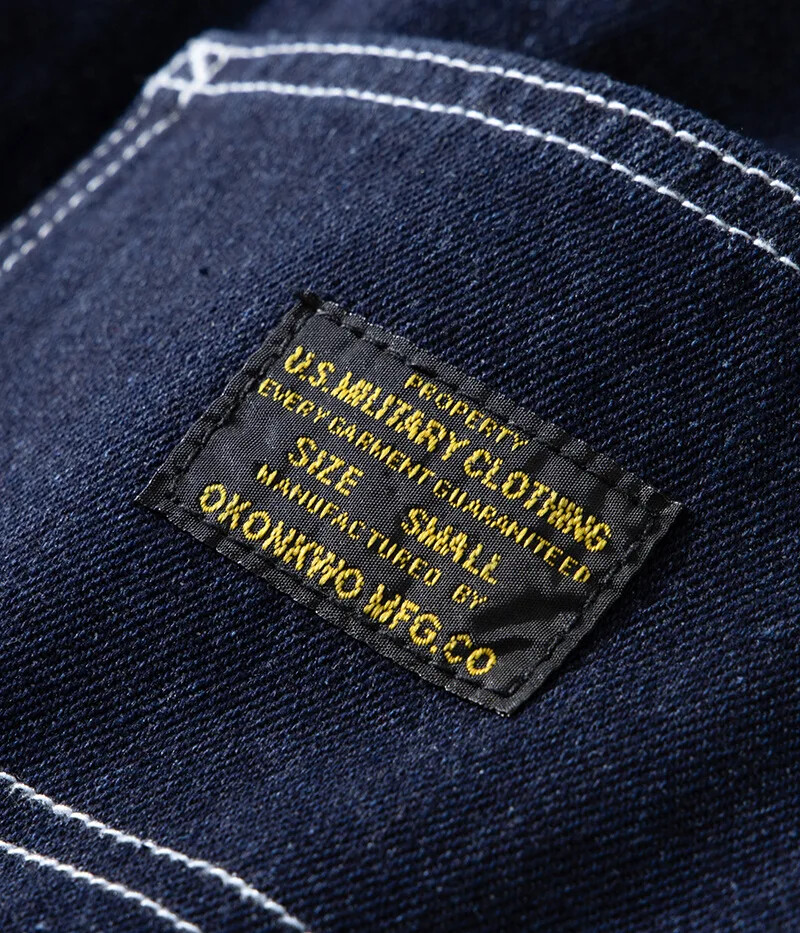 Original Denim Railway Worker Jeans Pants Amikaki Striped Longs Tooling Trousers