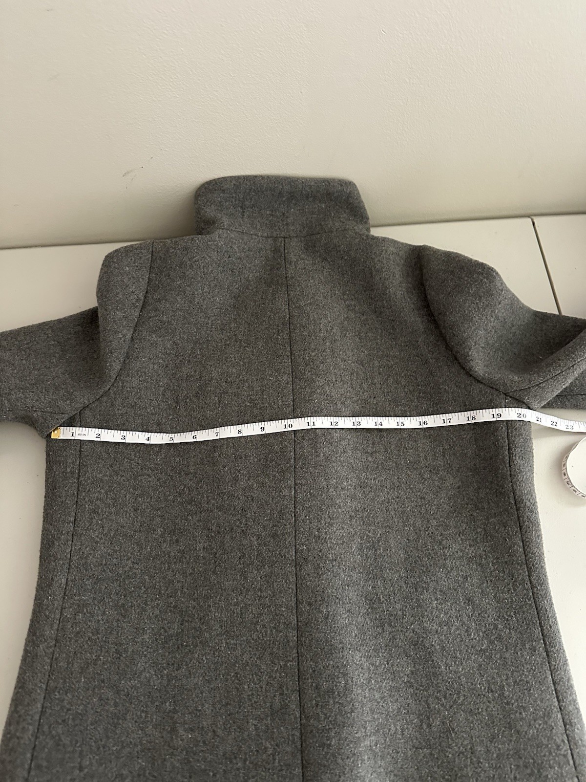 J.Crew Mercantile City Gray Wool Blend Coat Womens Size 6 Funnel Neck Capsule