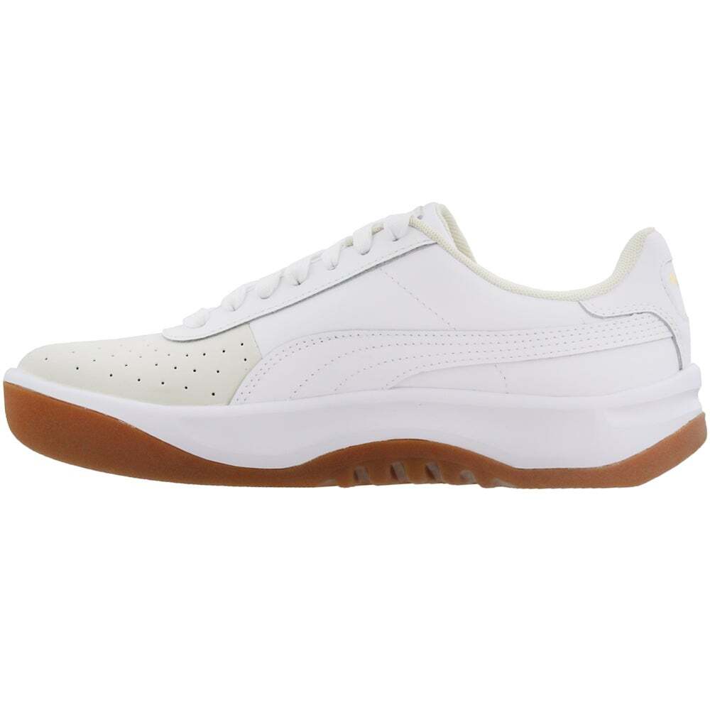 PUMA California Exotic Perforated Lace Up Womens White Sneakers Casual Shoes 36
